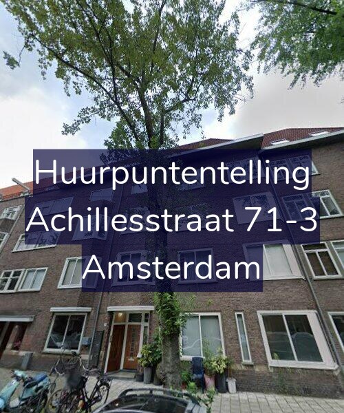 Foto gevel Huurpuntentelling voor Achillesstraat 71-3, Amsterdam