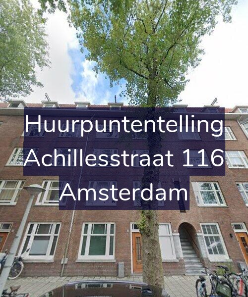 Foto gevel Huurpuntentelling voor Achillesstraat 116, Amsterdam