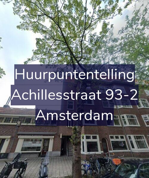 Foto gevel Huurpuntentelling voor Achillesstraat 93-2, Amsterdam