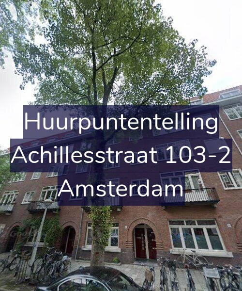 Foto gevel Huurpuntentelling voor Achillesstraat 103-2, Amsterdam