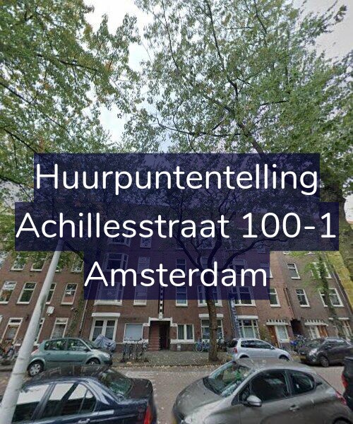 Foto gevel Huurpuntentelling voor Achillesstraat 100-1, Amsterdam
