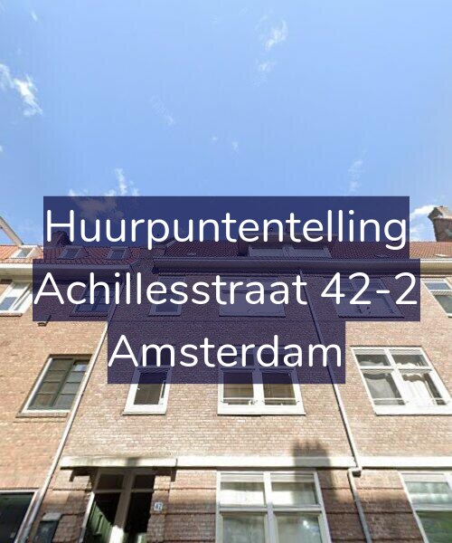 Foto gevel Huurpuntentelling voor Achillesstraat 42-2, Amsterdam