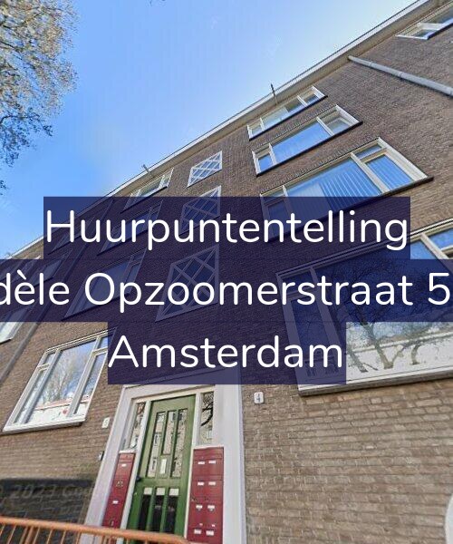 Foto gevel Huurpuntentelling voor Adèle Opzoomerstraat 5-2, Amsterdam