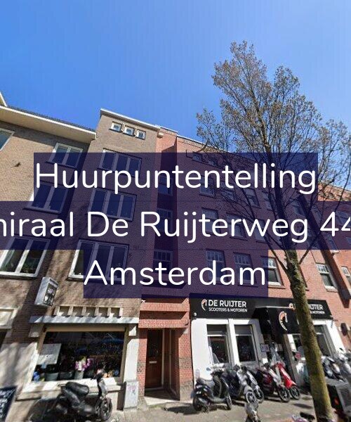 Foto gevel Huurpuntentelling voor Admiraal De Ruijterweg 448-1, Amsterdam