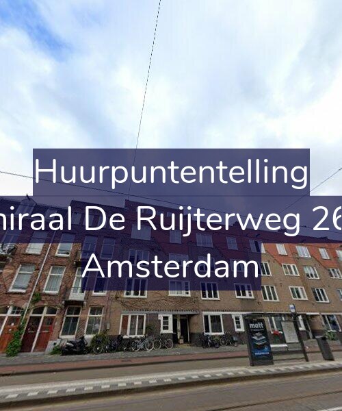Foto gevel Huurpuntentelling voor Admiraal De Ruijterweg 260-3, Amsterdam