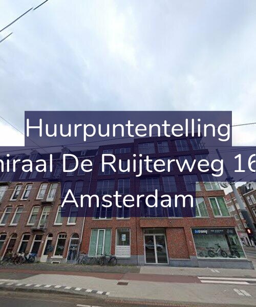 Foto gevel Huurpuntentelling voor Admiraal De Ruijterweg 166-B, Amsterdam
