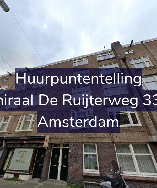 Foto gevel Huurpuntentelling voor Admiraal De Ruijterweg 339-3, Amsterdam