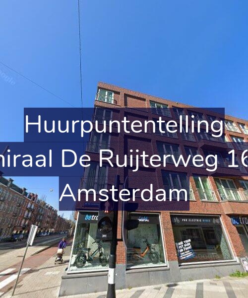 Foto gevel Huurpuntentelling voor Admiraal De Ruijterweg 164-T, Amsterdam