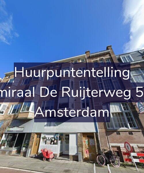Foto gevel Huurpuntentelling voor Admiraal De Ruijterweg 58-1, Amsterdam