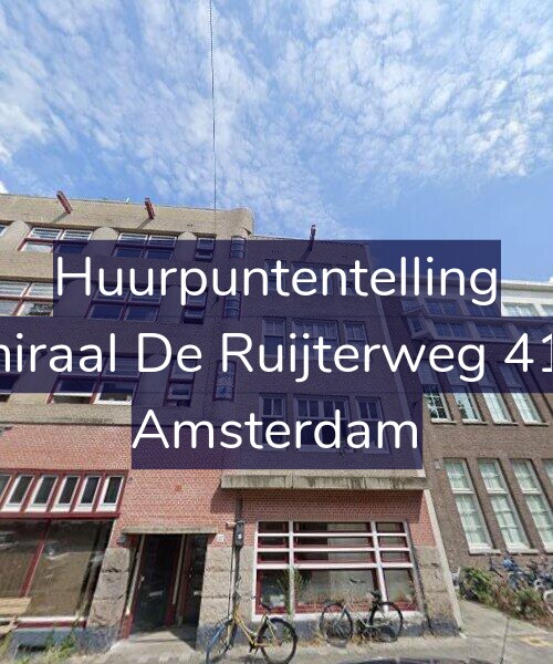 Foto gevel Huurpuntentelling voor Admiraal De Ruijterweg 412-3, Amsterdam