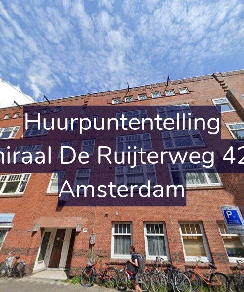 Foto gevel Huurpuntentelling voor Admiraal De Ruijterweg 428-1, Amsterdam