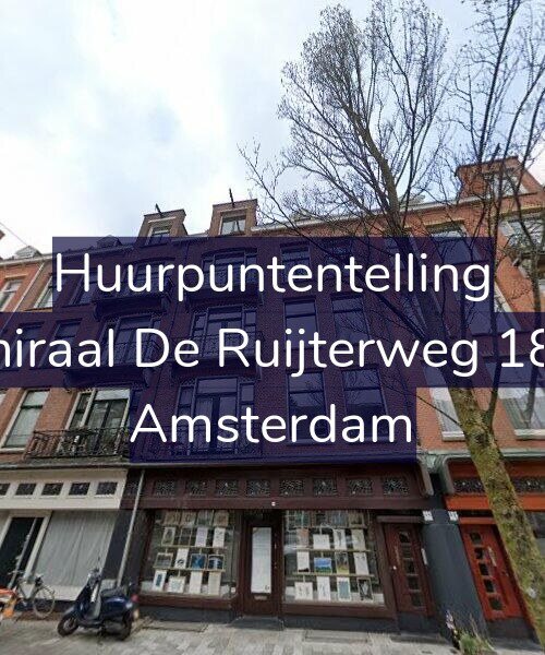 Foto gevel Huurpuntentelling voor Admiraal De Ruijterweg 181-3, Amsterdam