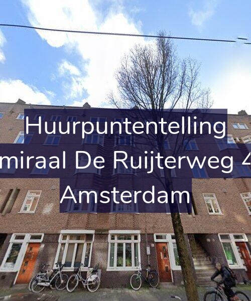 Foto gevel Huurpuntentelling voor Admiraal De Ruijterweg 487, Amsterdam