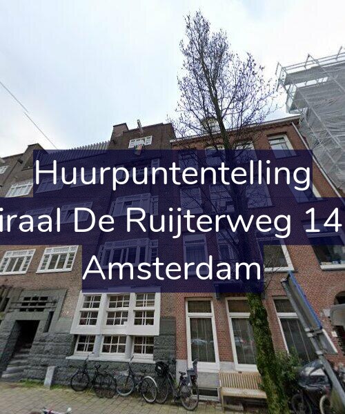 Foto gevel Huurpuntentelling voor Admiraal De Ruijterweg 148-1R, Amsterdam