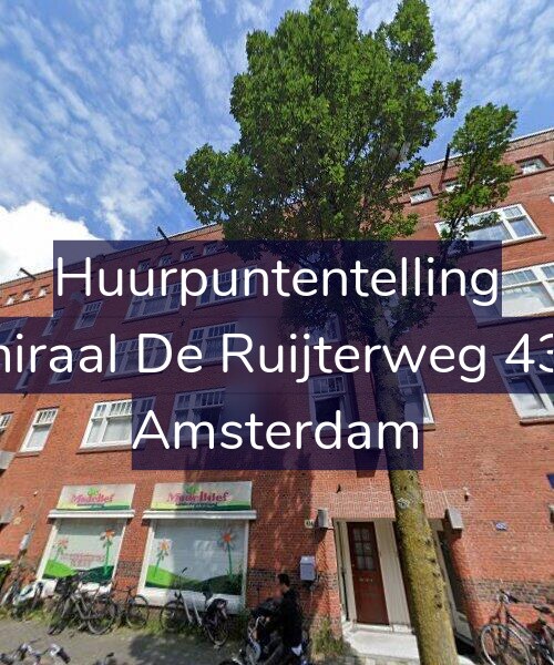 Foto gevel Huurpuntentelling voor Admiraal De Ruijterweg 434-3, Amsterdam
