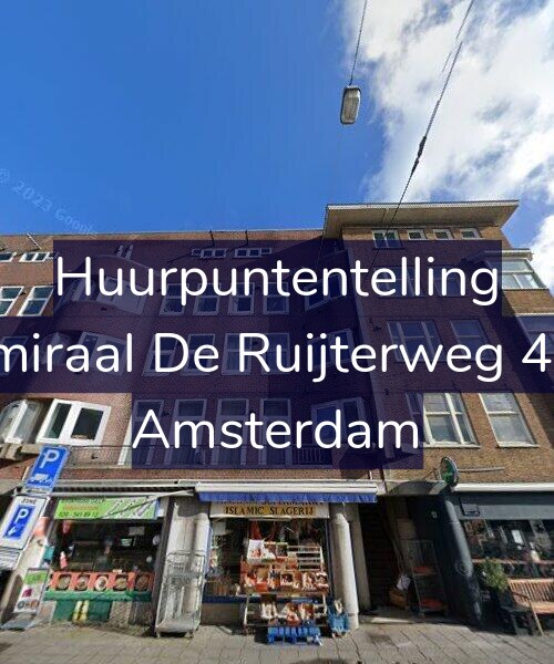 Foto gevel Huurpuntentelling voor Admiraal De Ruijterweg 42-1, Amsterdam