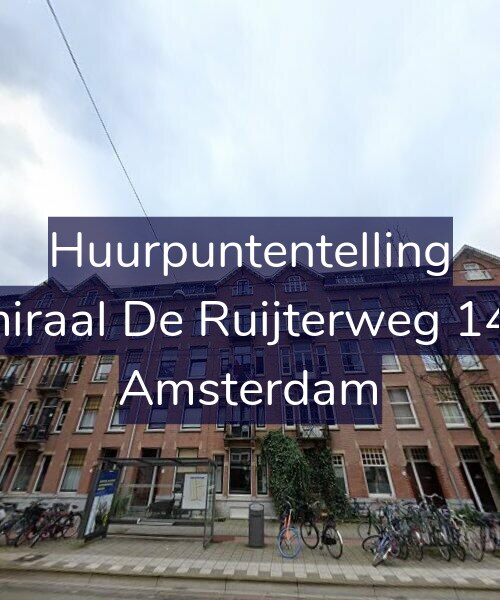 Foto gevel Huurpuntentelling voor Admiraal De Ruijterweg 149-1, Amsterdam