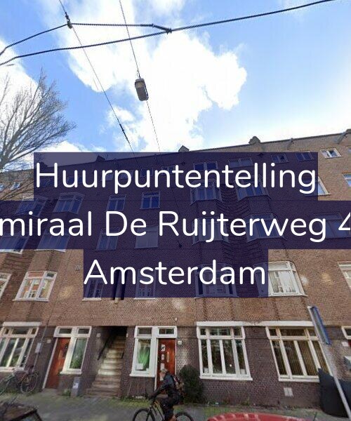 Foto gevel Huurpuntentelling voor Admiraal De Ruijterweg 493, Amsterdam