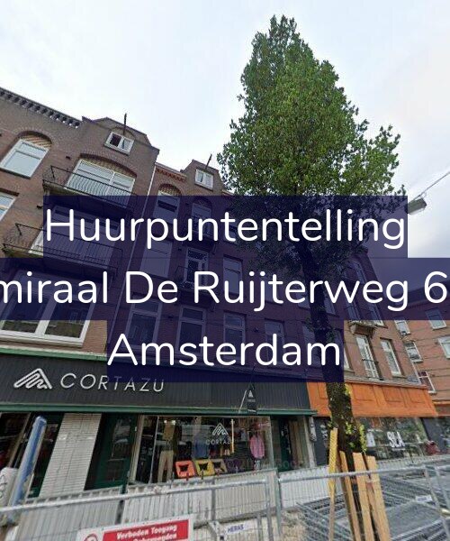 Foto gevel Huurpuntentelling voor Admiraal De Ruijterweg 61-1, Amsterdam