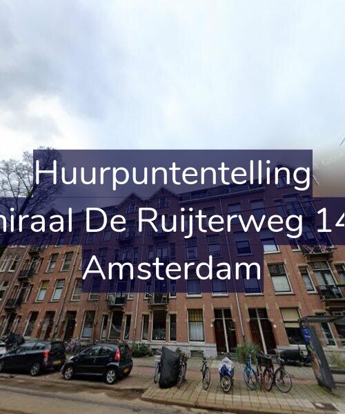Foto gevel Huurpuntentelling voor Admiraal De Ruijterweg 147-2, Amsterdam