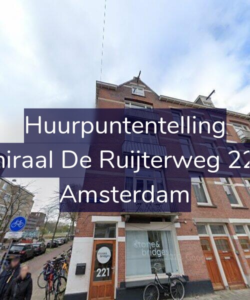 Foto gevel Huurpuntentelling voor Admiraal De Ruijterweg 221-1, Amsterdam