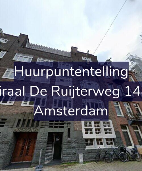 Foto gevel Huurpuntentelling voor Admiraal De Ruijterweg 148-4A, Amsterdam