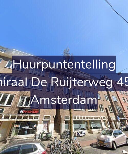 Foto gevel Huurpuntentelling voor Admiraal De Ruijterweg 458-1, Amsterdam