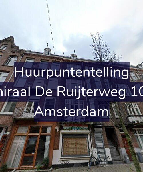 Foto gevel Huurpuntentelling voor Admiraal De Ruijterweg 104-3, Amsterdam