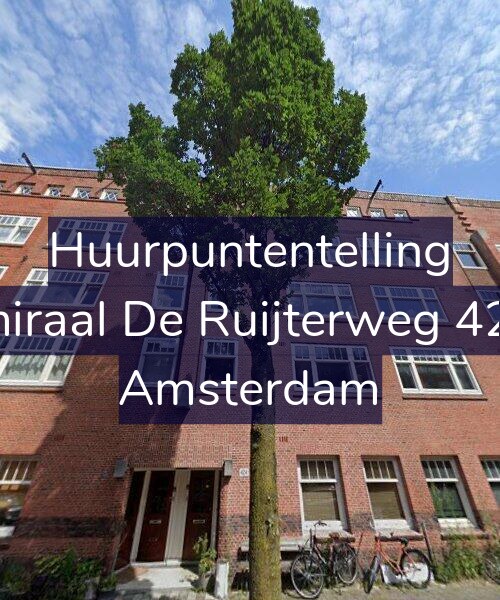 Foto gevel Huurpuntentelling voor Admiraal De Ruijterweg 424-1, Amsterdam