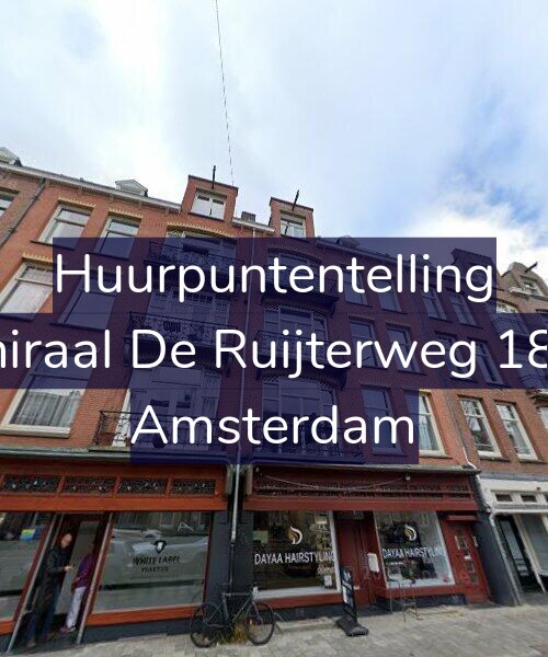 Foto gevel Huurpuntentelling voor Admiraal De Ruijterweg 185-H, Amsterdam
