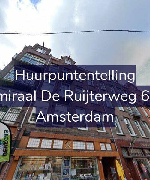 Foto gevel Huurpuntentelling voor Admiraal De Ruijterweg 65-2, Amsterdam