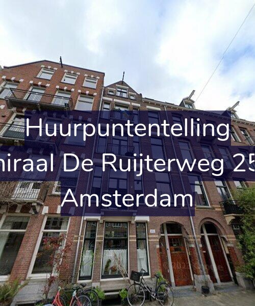 Foto gevel Huurpuntentelling voor Admiraal De Ruijterweg 251-3, Amsterdam
