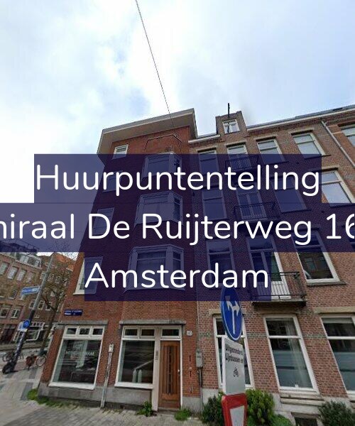 Foto gevel Huurpuntentelling voor Admiraal De Ruijterweg 165-2, Amsterdam