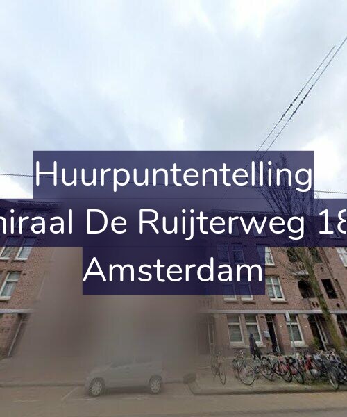 Foto gevel Huurpuntentelling voor Admiraal De Ruijterweg 186-3, Amsterdam