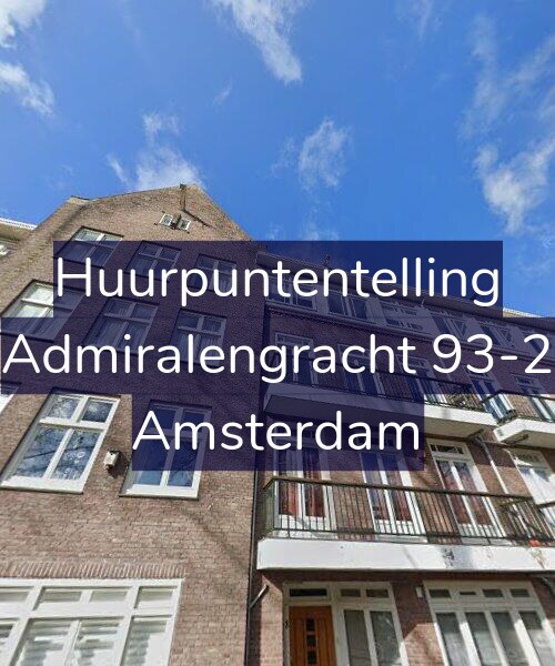 Foto gevel Huurpuntentelling voor Admiralengracht 93-2, Amsterdam