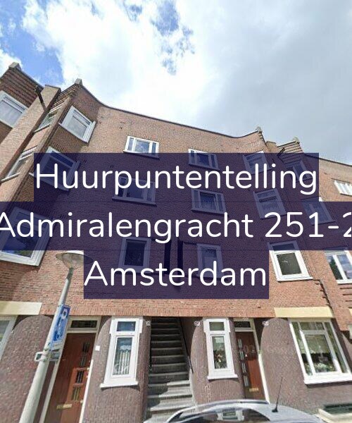 Foto gevel Huurpuntentelling voor Admiralengracht 251-2, Amsterdam