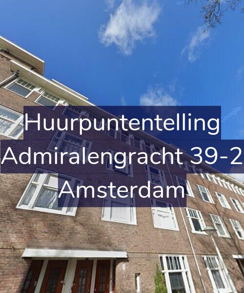 Foto gevel Huurpuntentelling voor Admiralengracht 39-2, Amsterdam