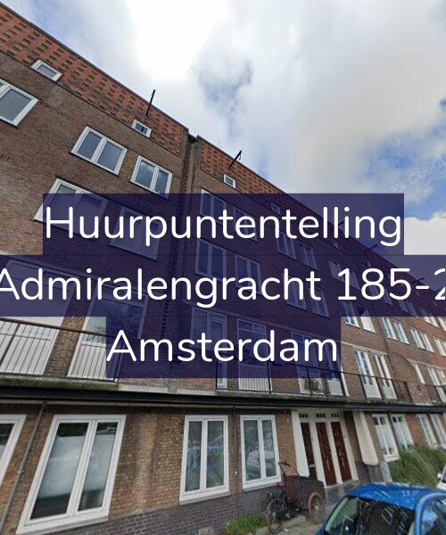 Foto gevel Huurpuntentelling voor Admiralengracht 185-2, Amsterdam