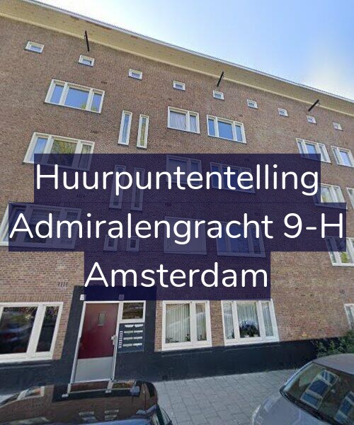 Foto gevel Huurpuntentelling voor Admiralengracht 9-H, Amsterdam