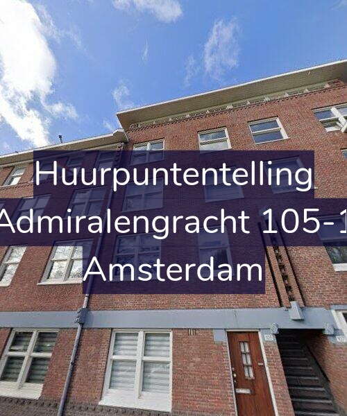 Foto gevel Huurpuntentelling voor Admiralengracht 105-1, Amsterdam