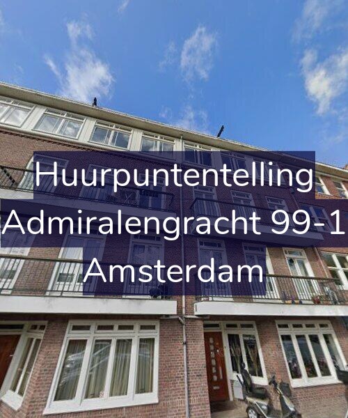 Foto gevel Huurpuntentelling voor Admiralengracht 99-1, Amsterdam