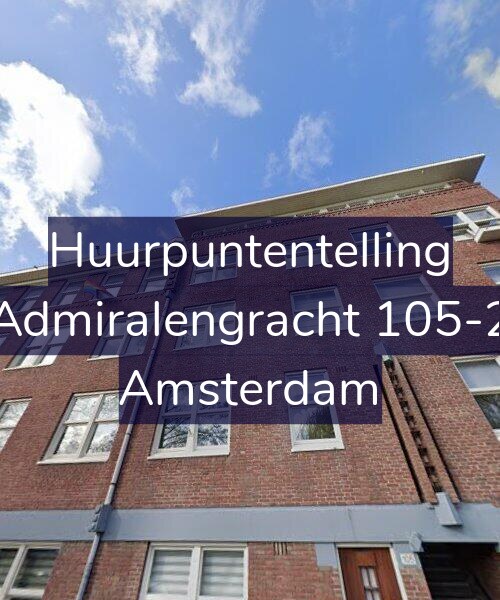 Foto gevel Huurpuntentelling voor Admiralengracht 105-2, Amsterdam