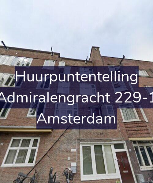 Foto gevel Huurpuntentelling voor Admiralengracht 229-1, Amsterdam