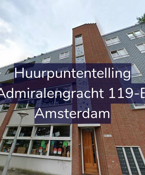 Foto gevel Huurpuntentelling voor Admiralengracht 119-B, Amsterdam