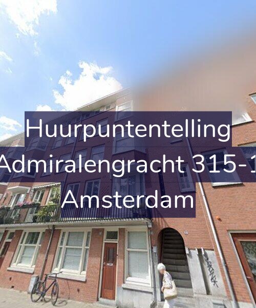 Foto gevel Huurpuntentelling voor Admiralengracht 315-1, Amsterdam