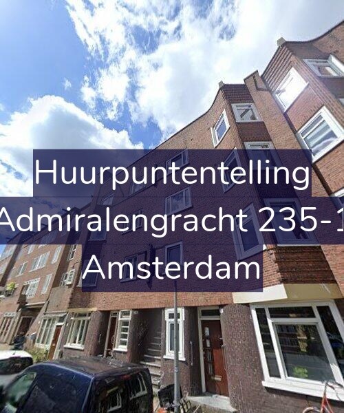 Foto gevel Huurpuntentelling voor Admiralengracht 235-1, Amsterdam
