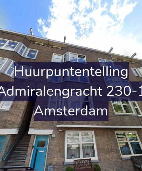 Foto gevel Huurpuntentelling voor Admiralengracht 230-1, Amsterdam