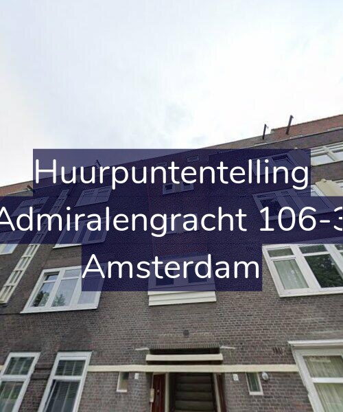Foto gevel Huurpuntentelling voor Admiralengracht 106-3, Amsterdam