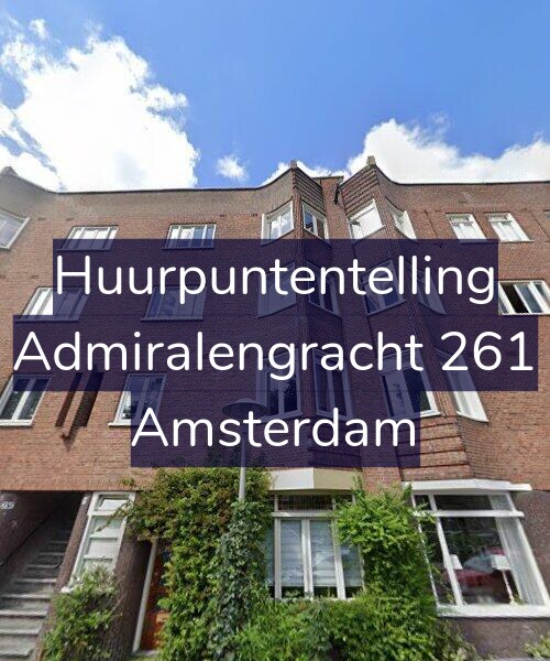 Foto gevel Huurpuntentelling voor Admiralengracht 261, Amsterdam