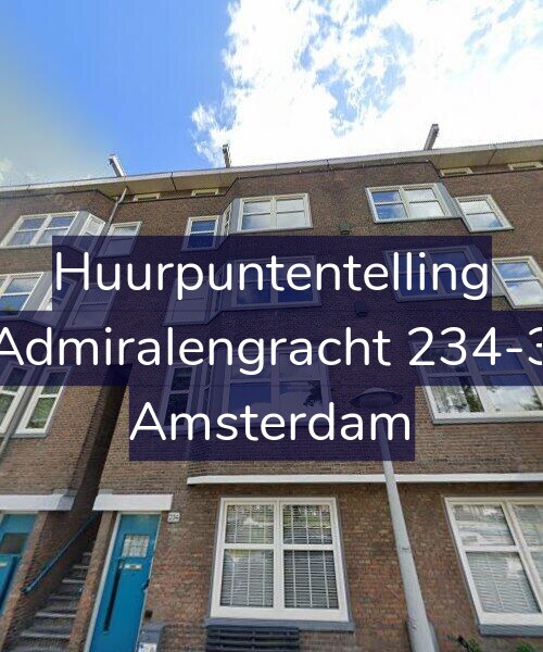 Foto gevel Huurpuntentelling voor Admiralengracht 234-3, Amsterdam